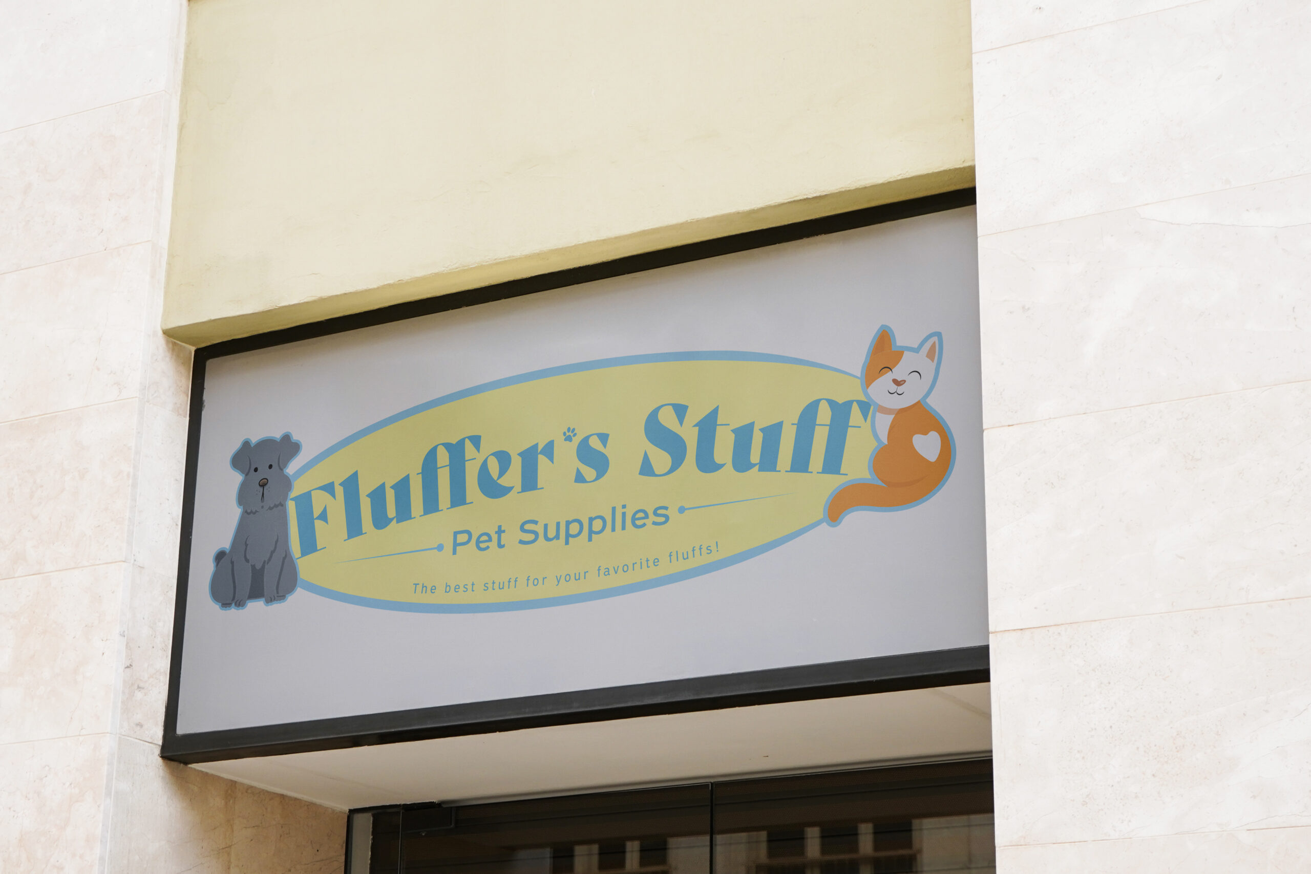 fluffers stuff logo mockup